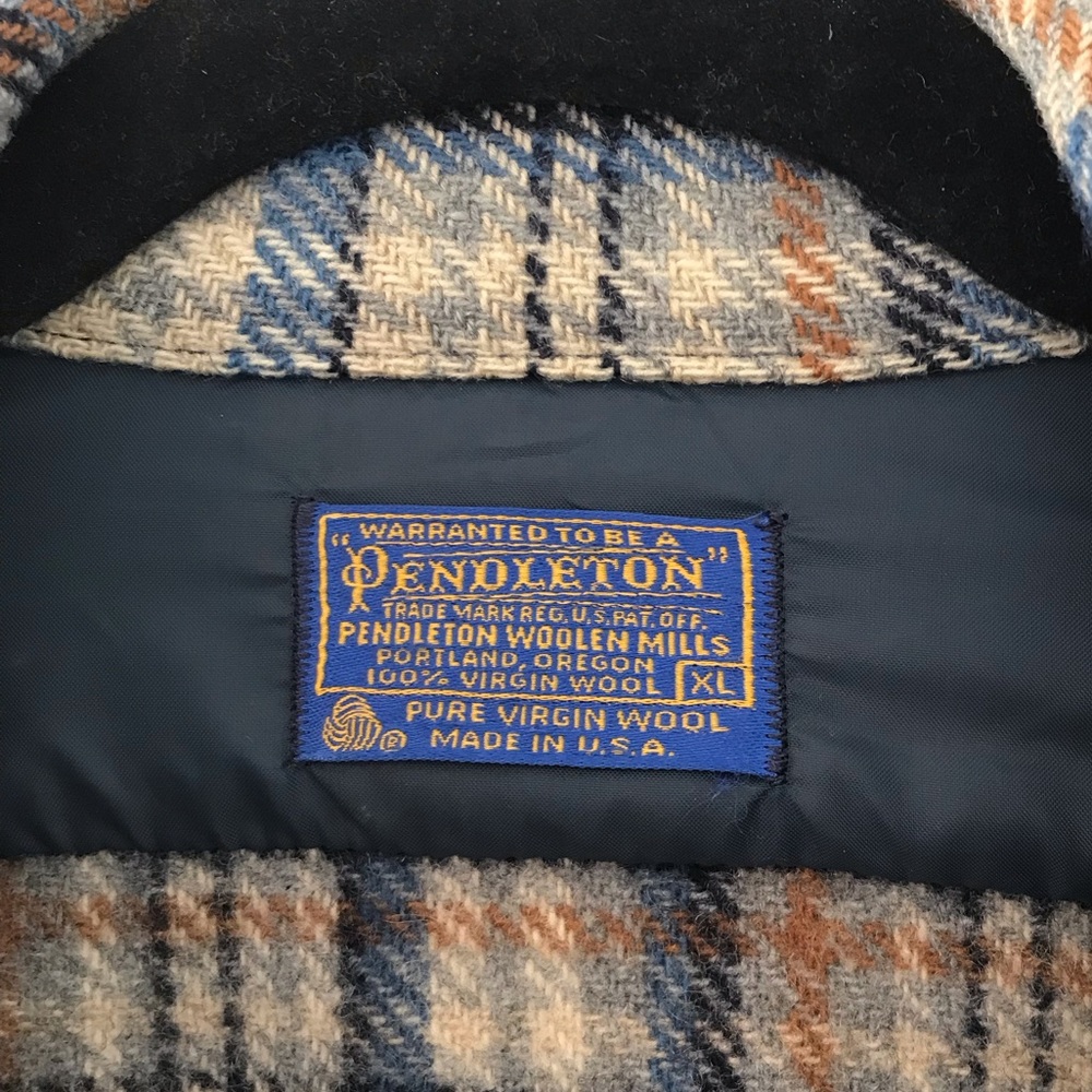 Vintage Pendleton Plaid Wool Shirt XL